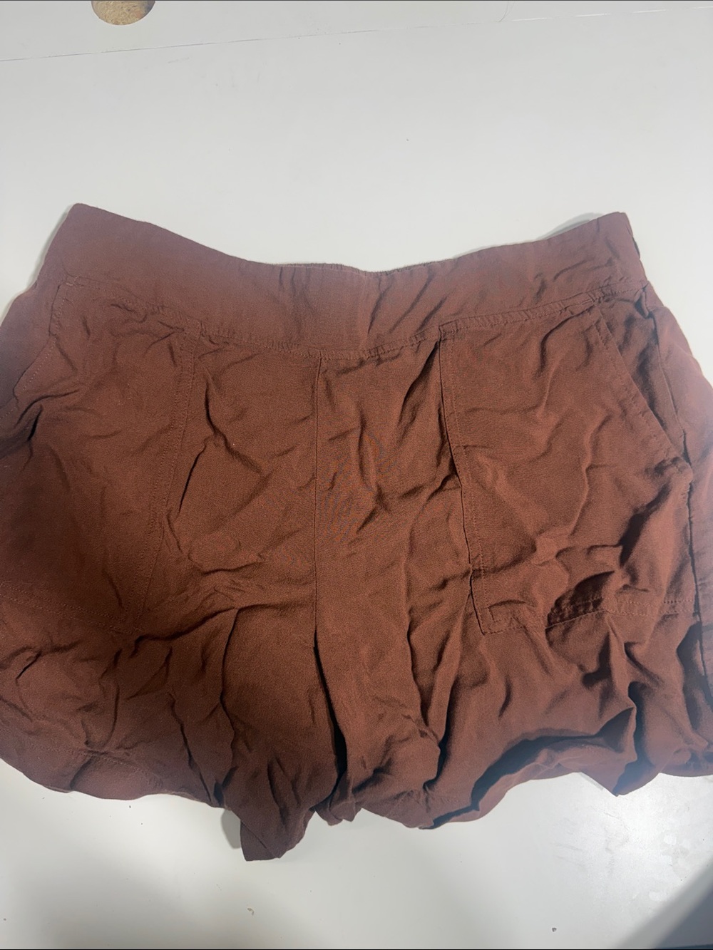 Wildfox Women's Rust Brown High-Waist Pull-On Shorts